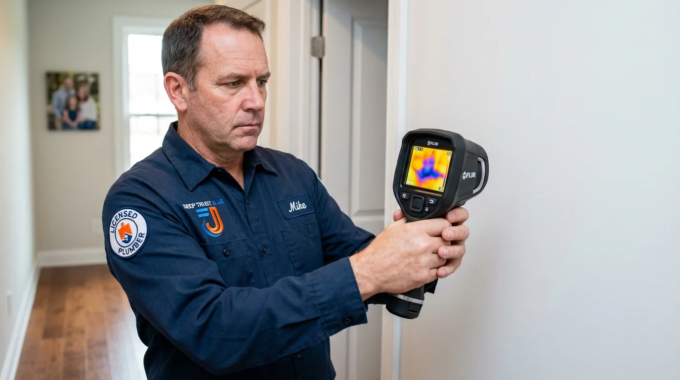 Thermal imaging leak detection by Johns Plumbing LLC in Brownfield